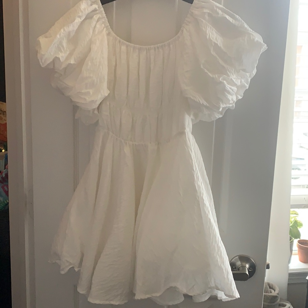 Princess Polly puff sleeve white dress
